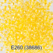 Бисер Чехия " GAMMA" круглый 5 10/ 0 2. 3 мм 5 г 1- й сорт E260 желтый ( 38686 ) 